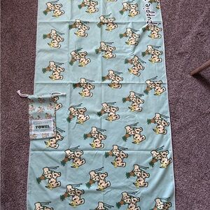 Puppy Love Pineapple Dog Beach Towel